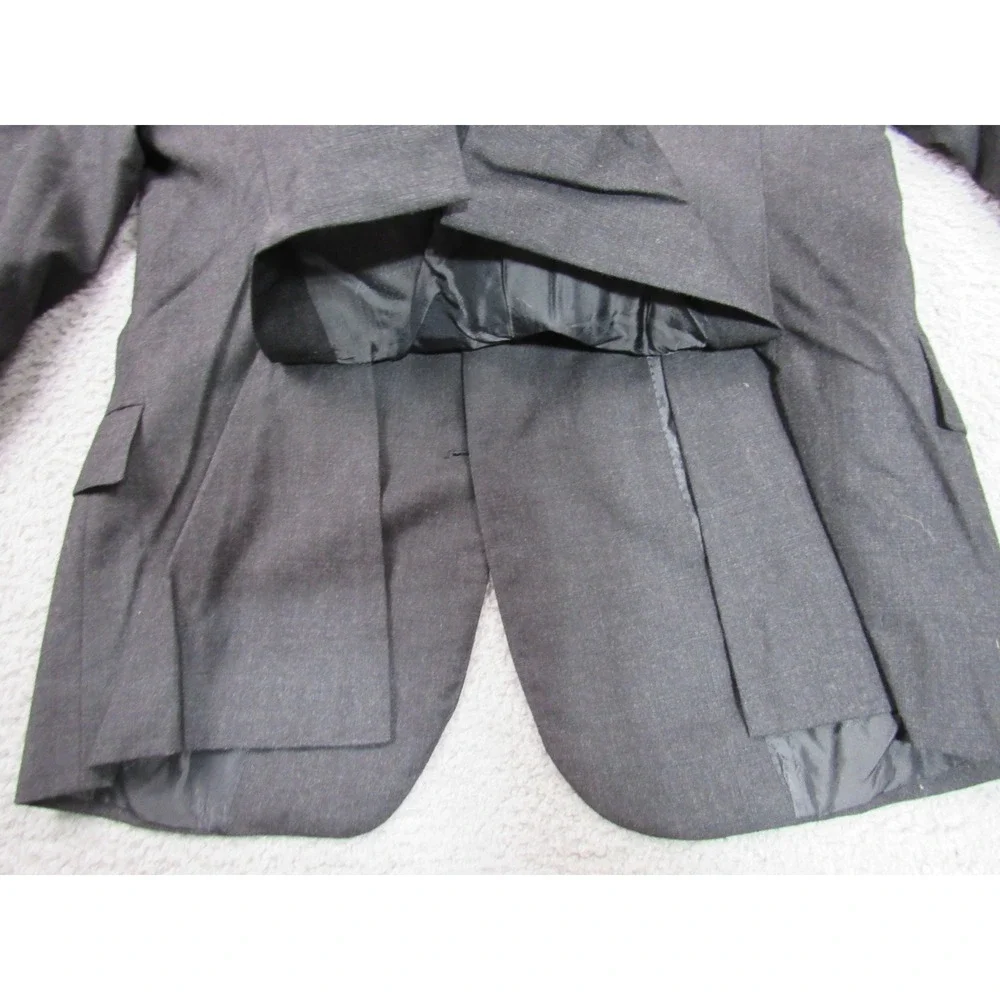 Brioni Nomentano Mens 44R Gray Wool 3 Button Hand Tailored Suit Jacket Blazer